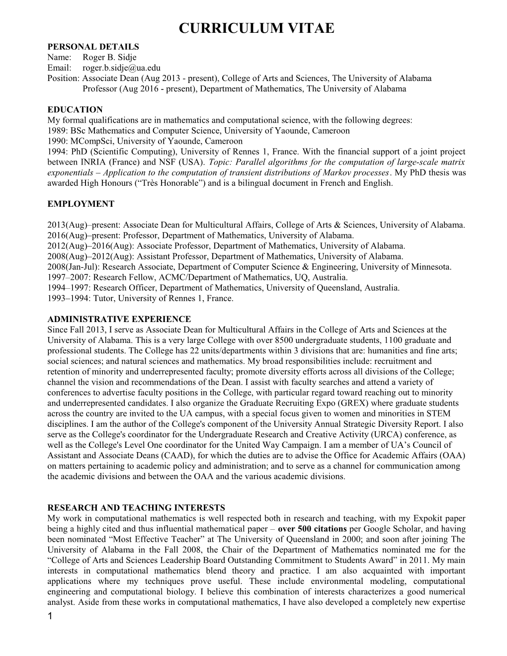 Curriculum Vitae s95