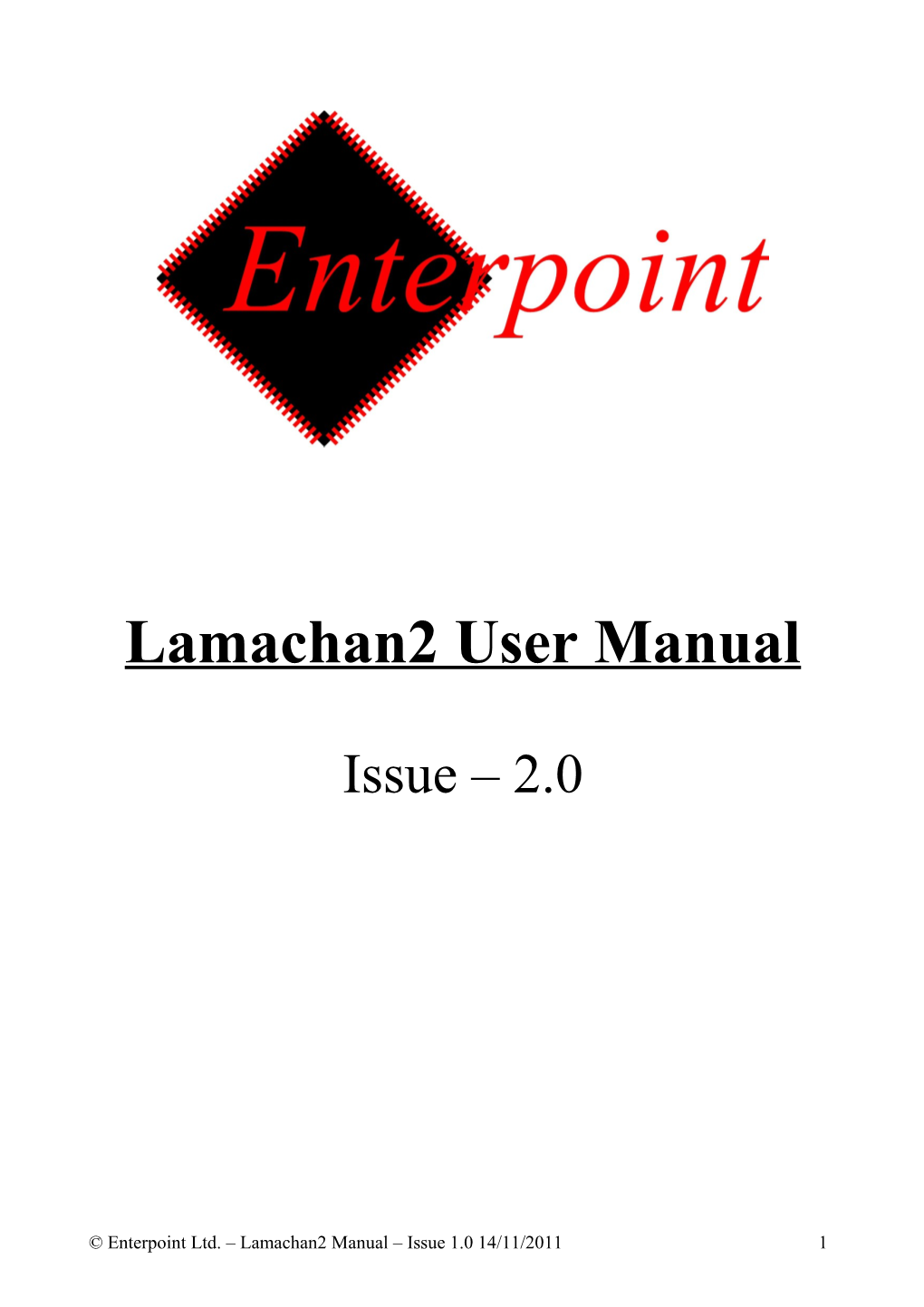 Lamachan2 User Manual