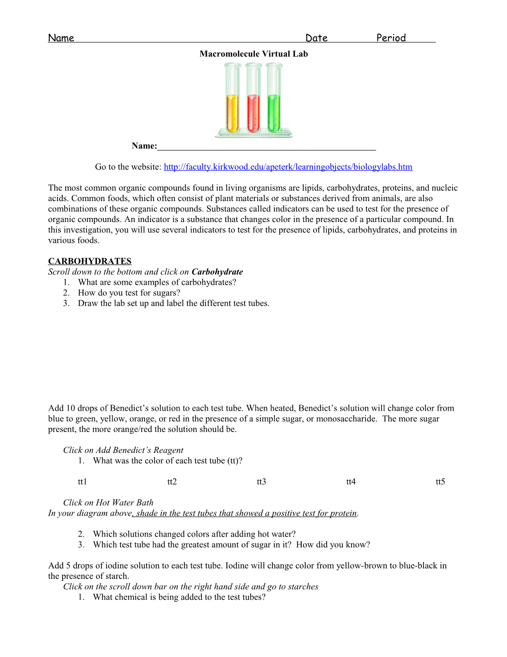 Macromolecule Virtual Lab s1