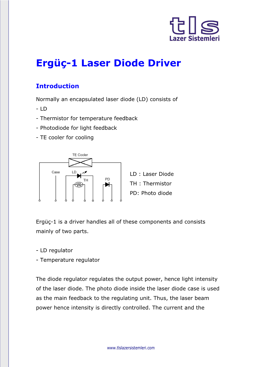 Ergüç-1 Laser Diode Driver