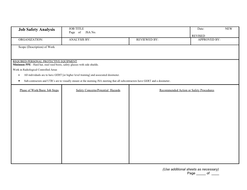 Job Safety Analysis s3