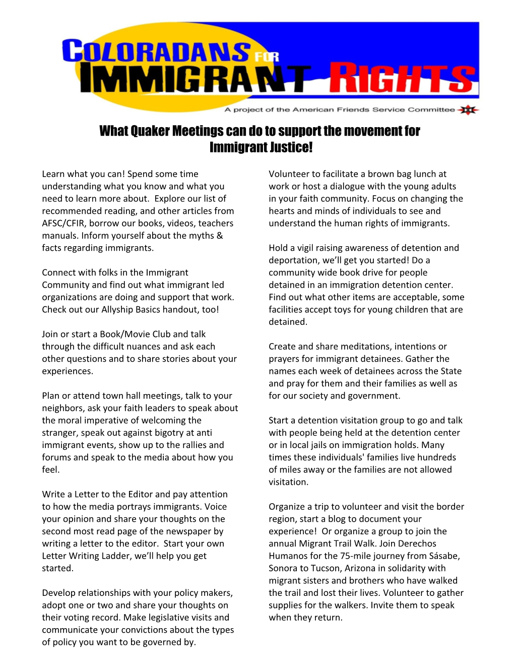 Coloradans for Immigrant Rights