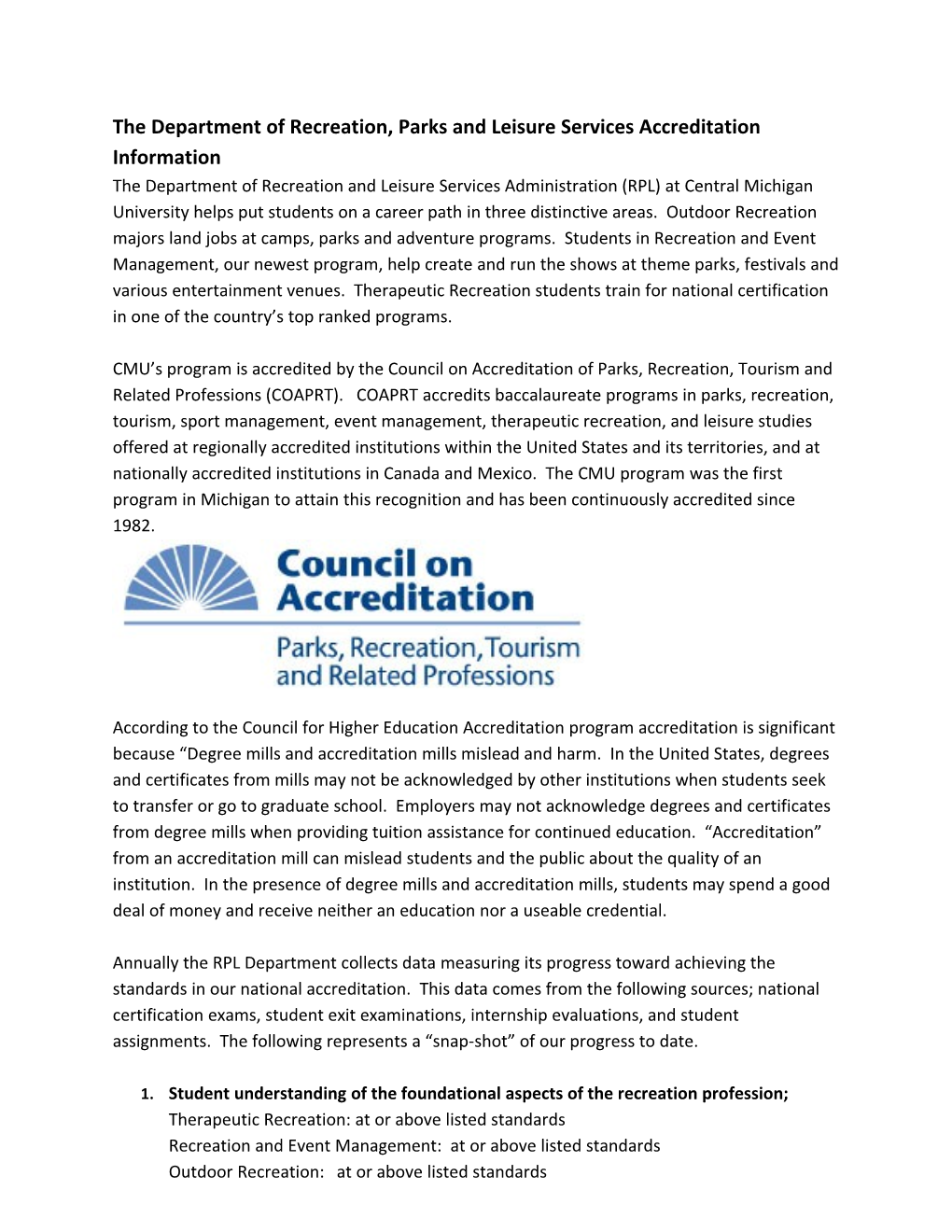 Web Site Accreditation Statement 8-23-15 (1)