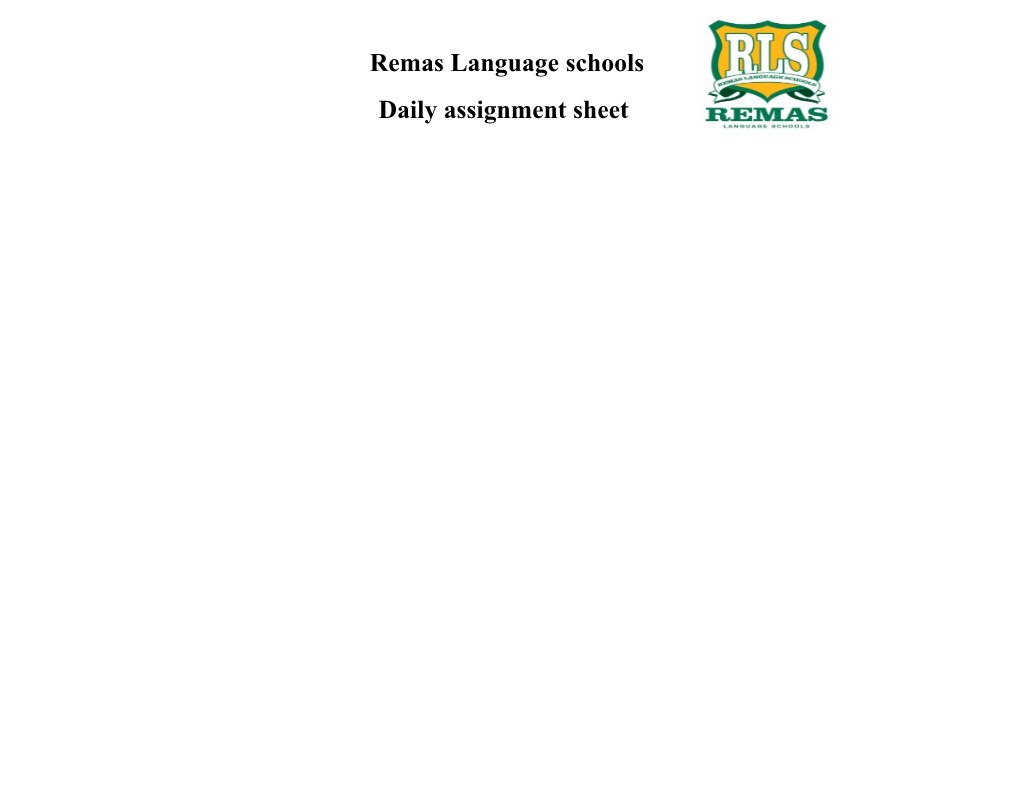 Remas Language Schools