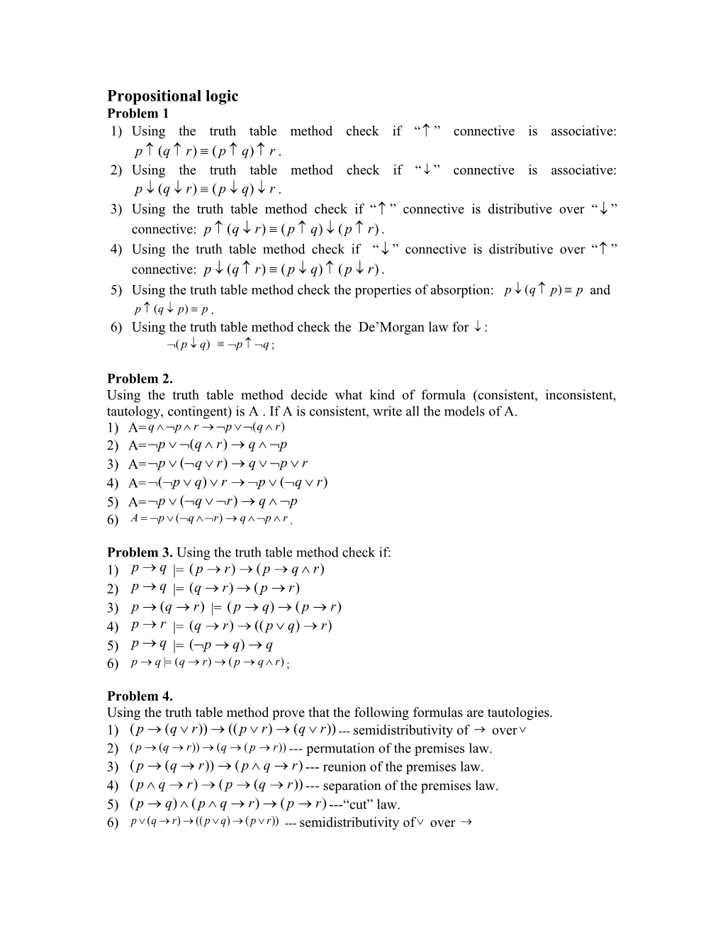 Propositional Logic