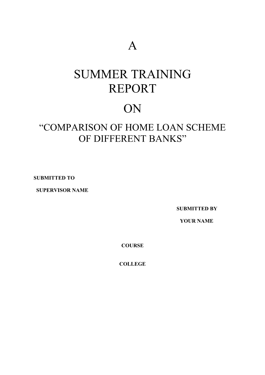 Comparison of Home Loan Scheme of Different Banks