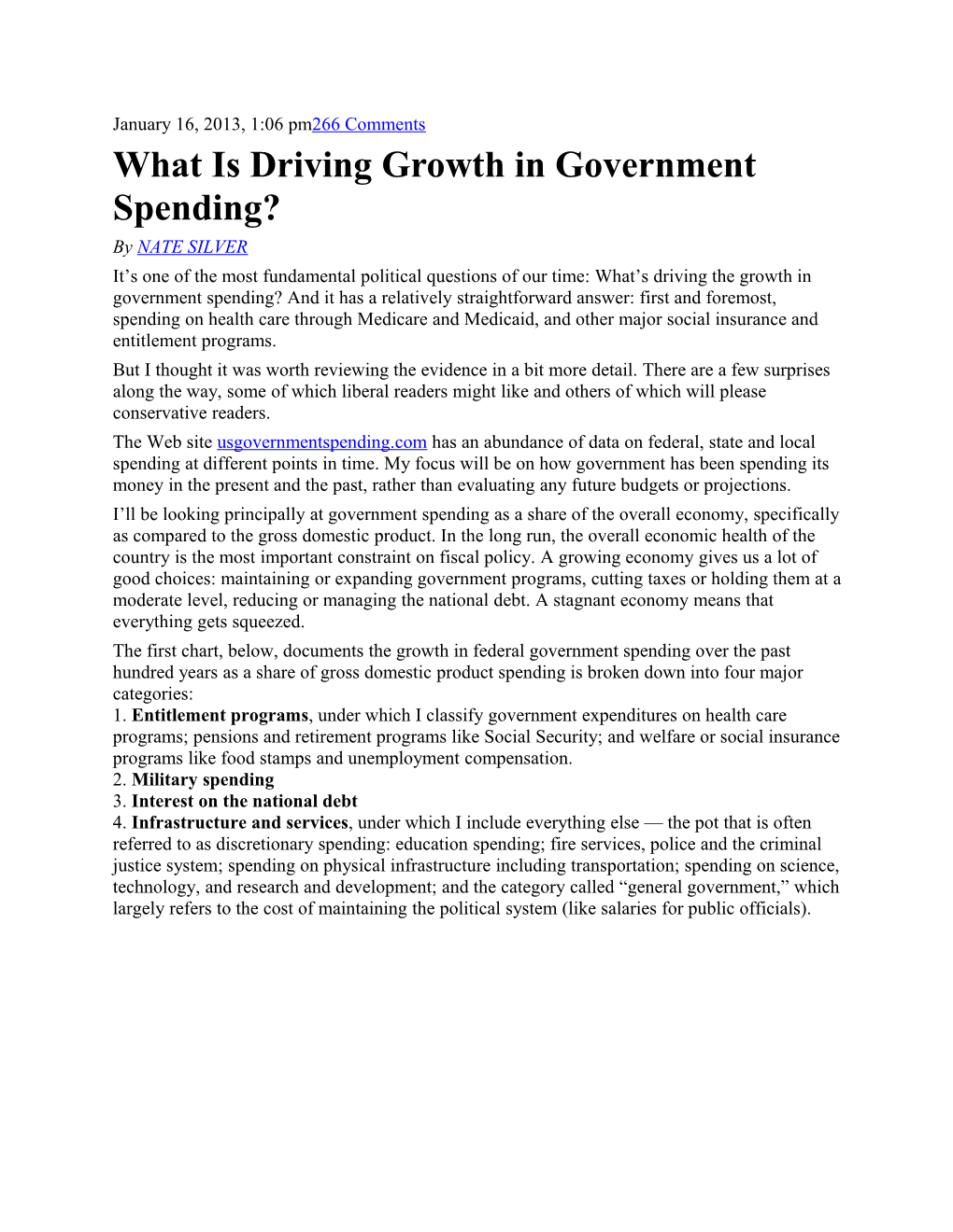 What Is Driving Growth in Government Spending?