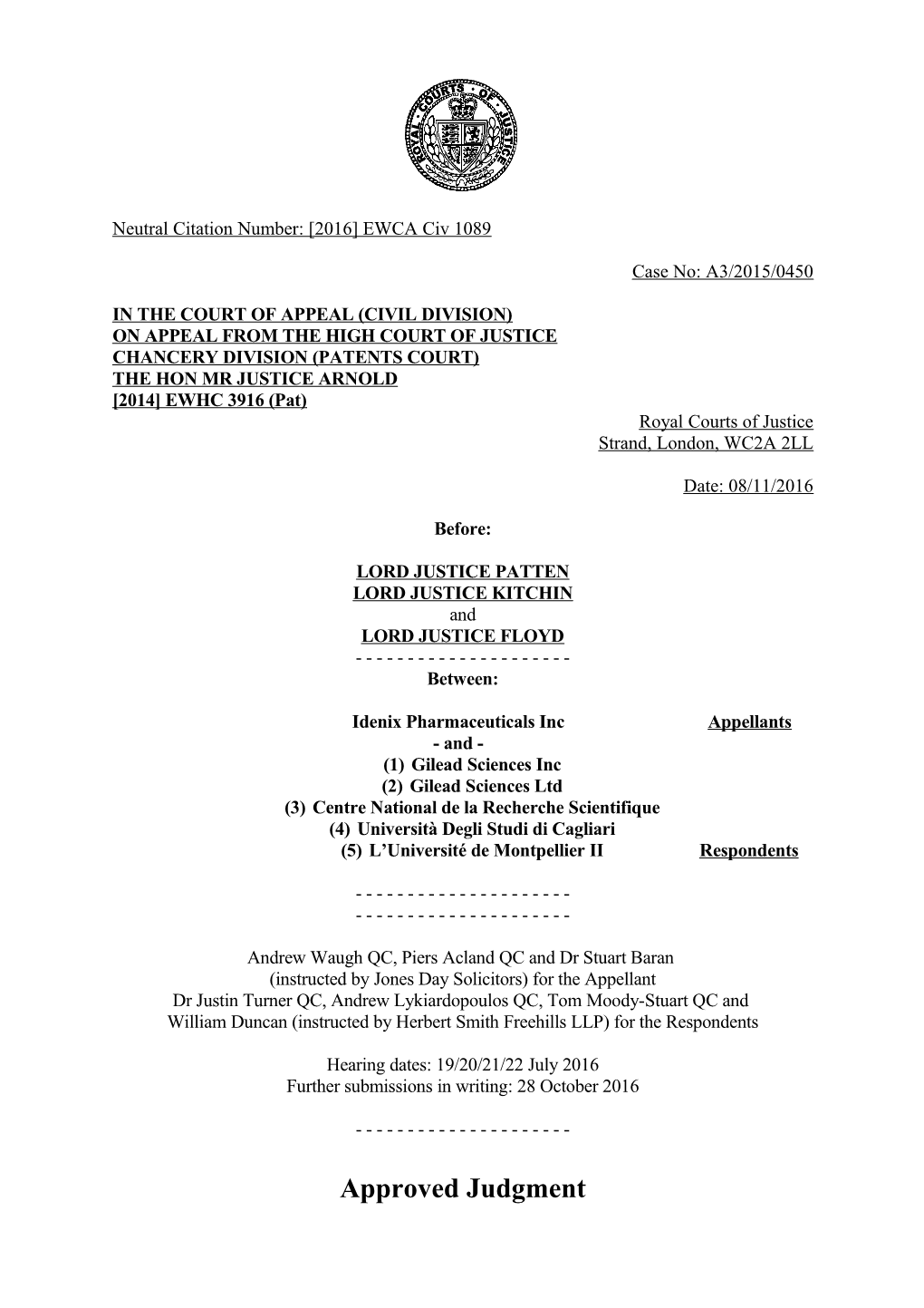 Court of Appeal Judgment Template s4
