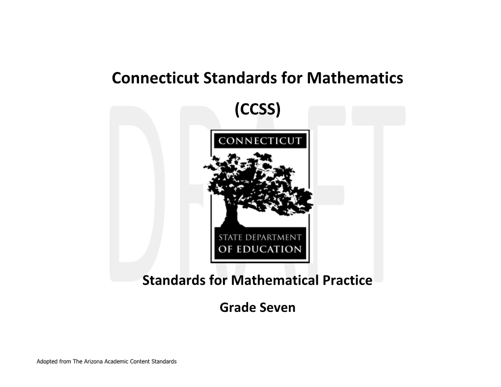 Connecticut Standards for Mathematics