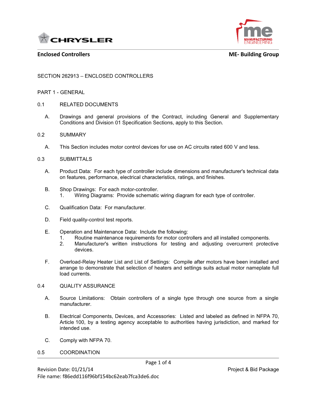 Enclosed Controllersme- Building Group