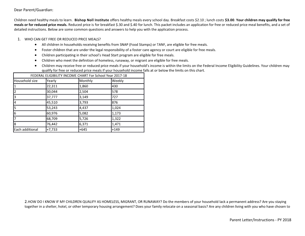 Dear Parent/Guardian s18