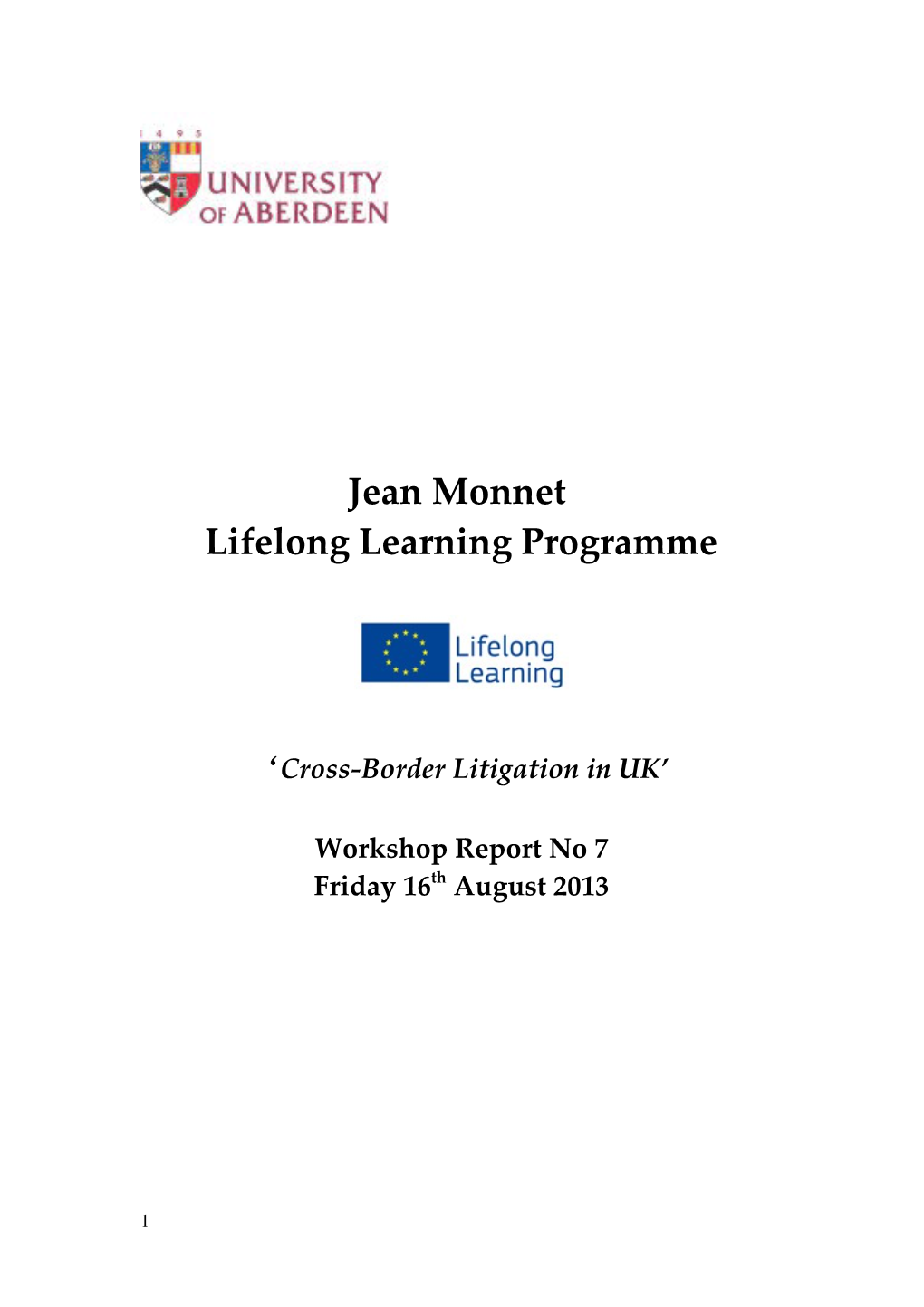 Lifelong Learning Programme s1