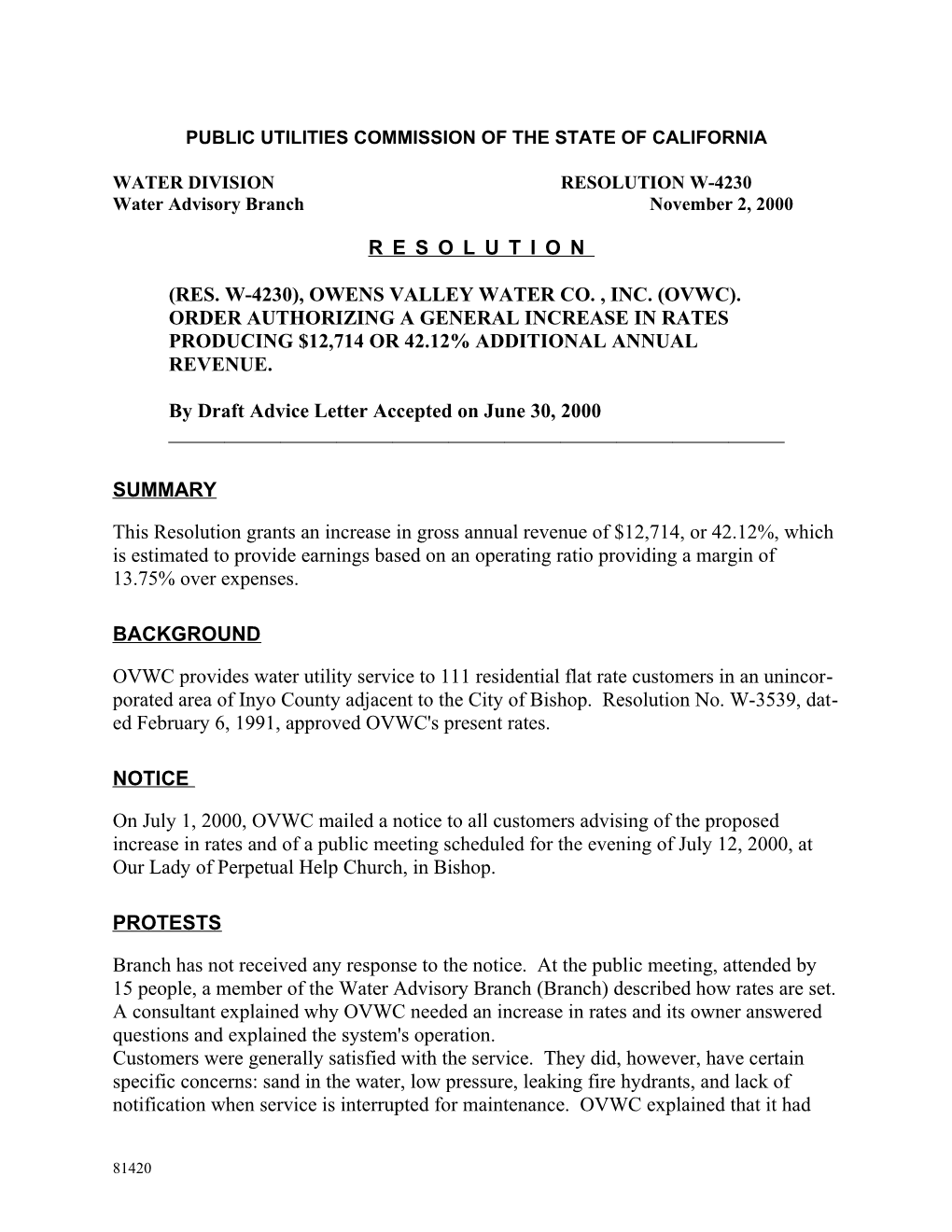 Public Utilities Commission of the State of California s122
