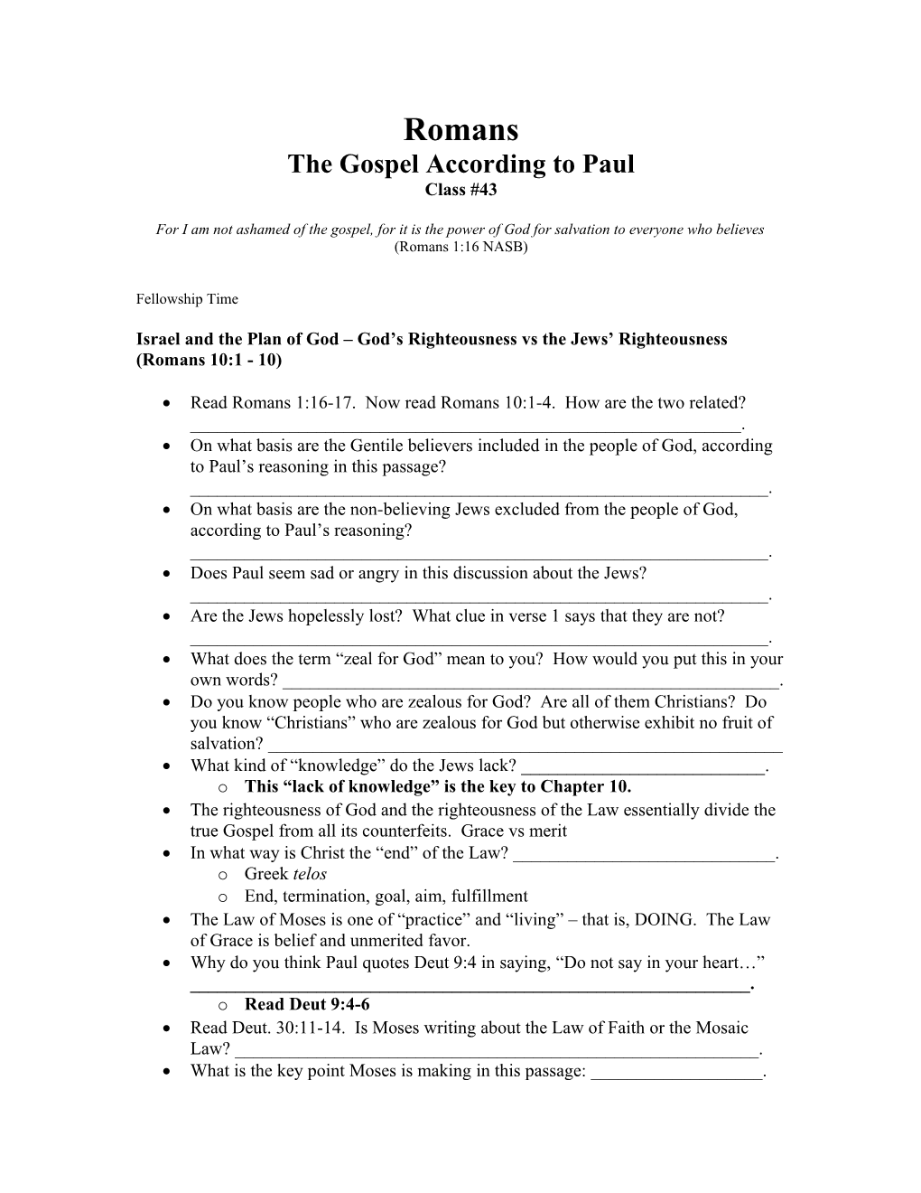 The Gospel According to Paul s1