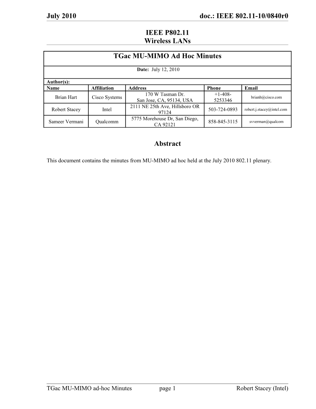 IEEE P802.11 Wireless Lans s12