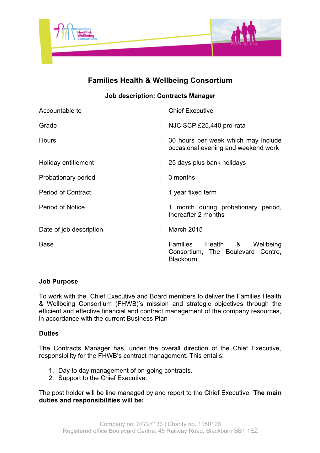 Families Health & Wellbeing Consortium