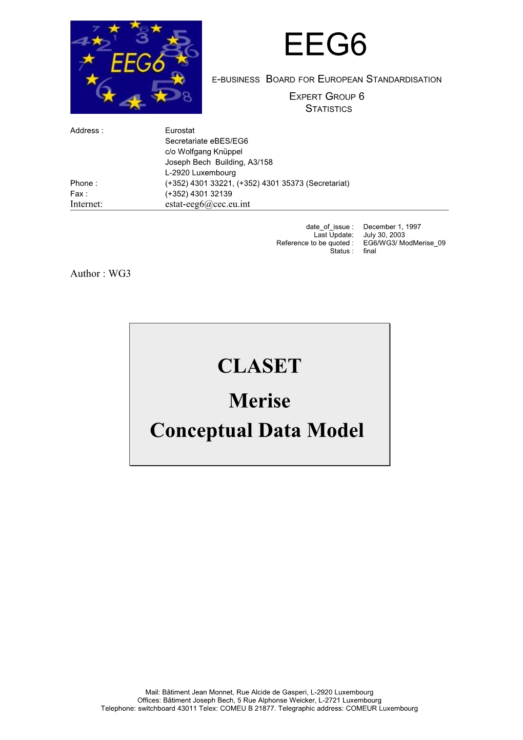 5. the Claset Data Model 8