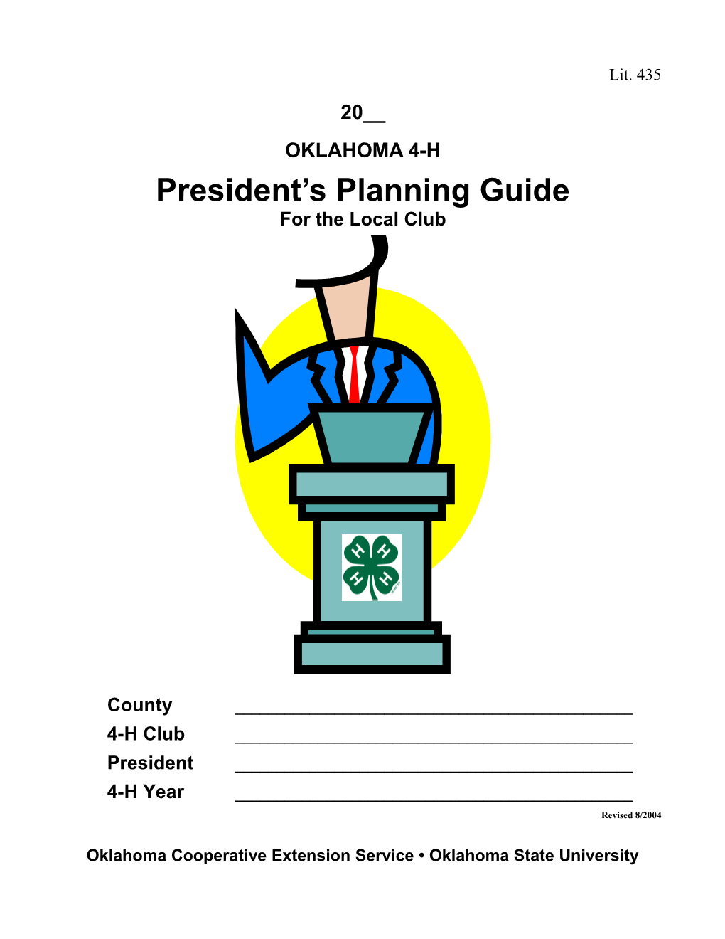 President S Planning Guide