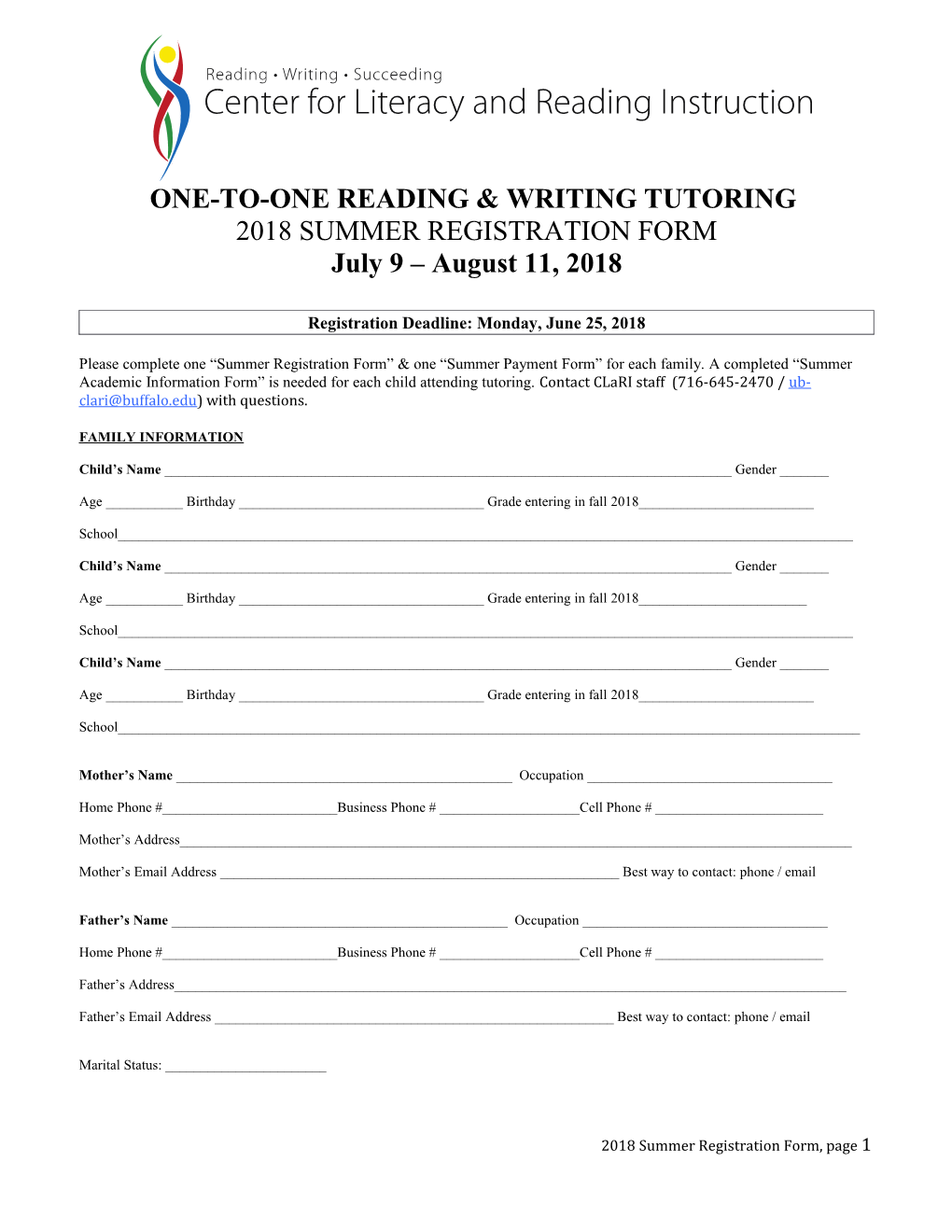 One-To-One Reading & Writing Tutoring