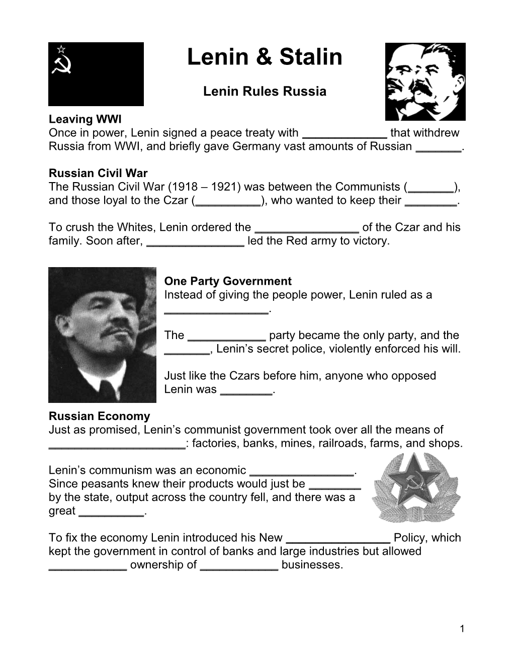 Lenin Rules Russia