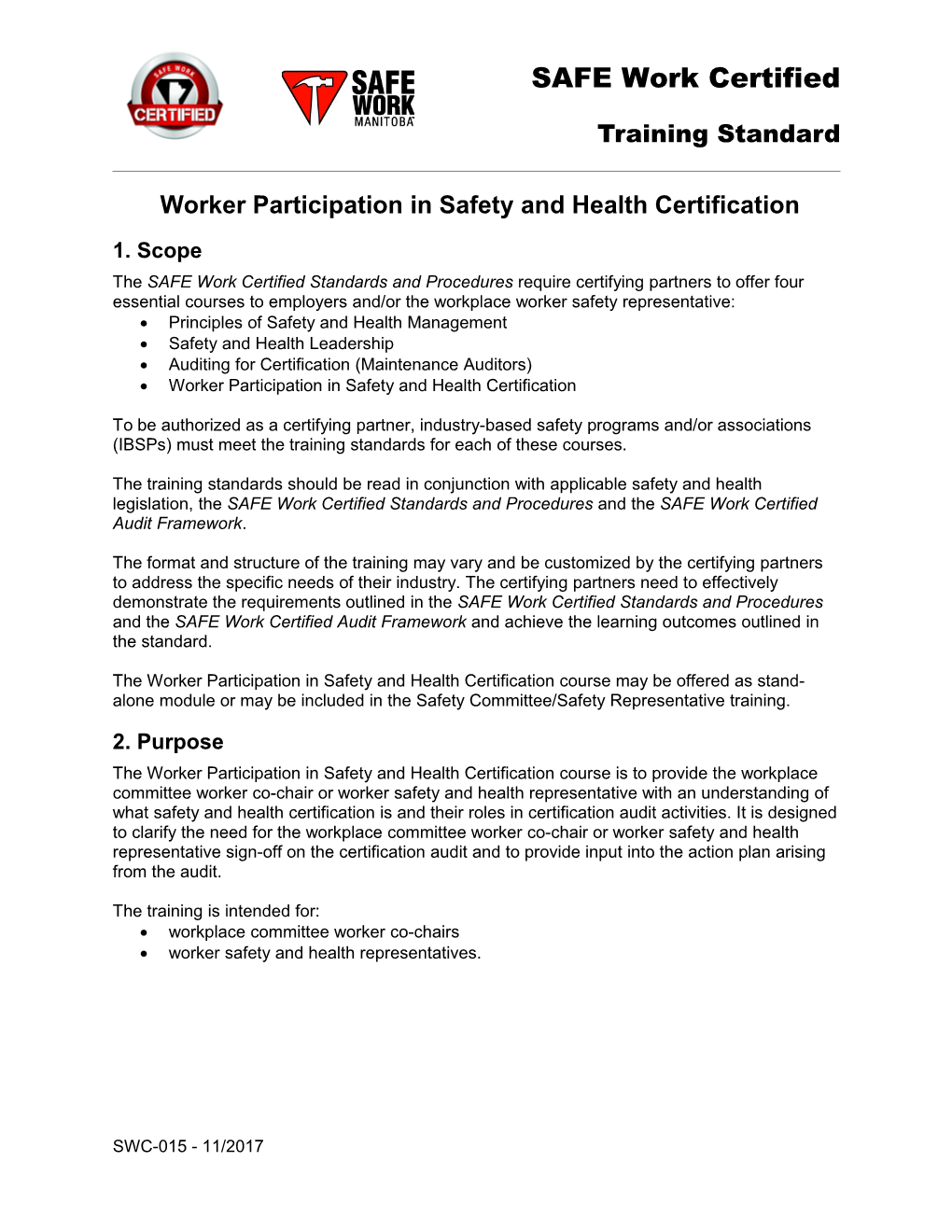 Worker Participation in Safety and Health Certification