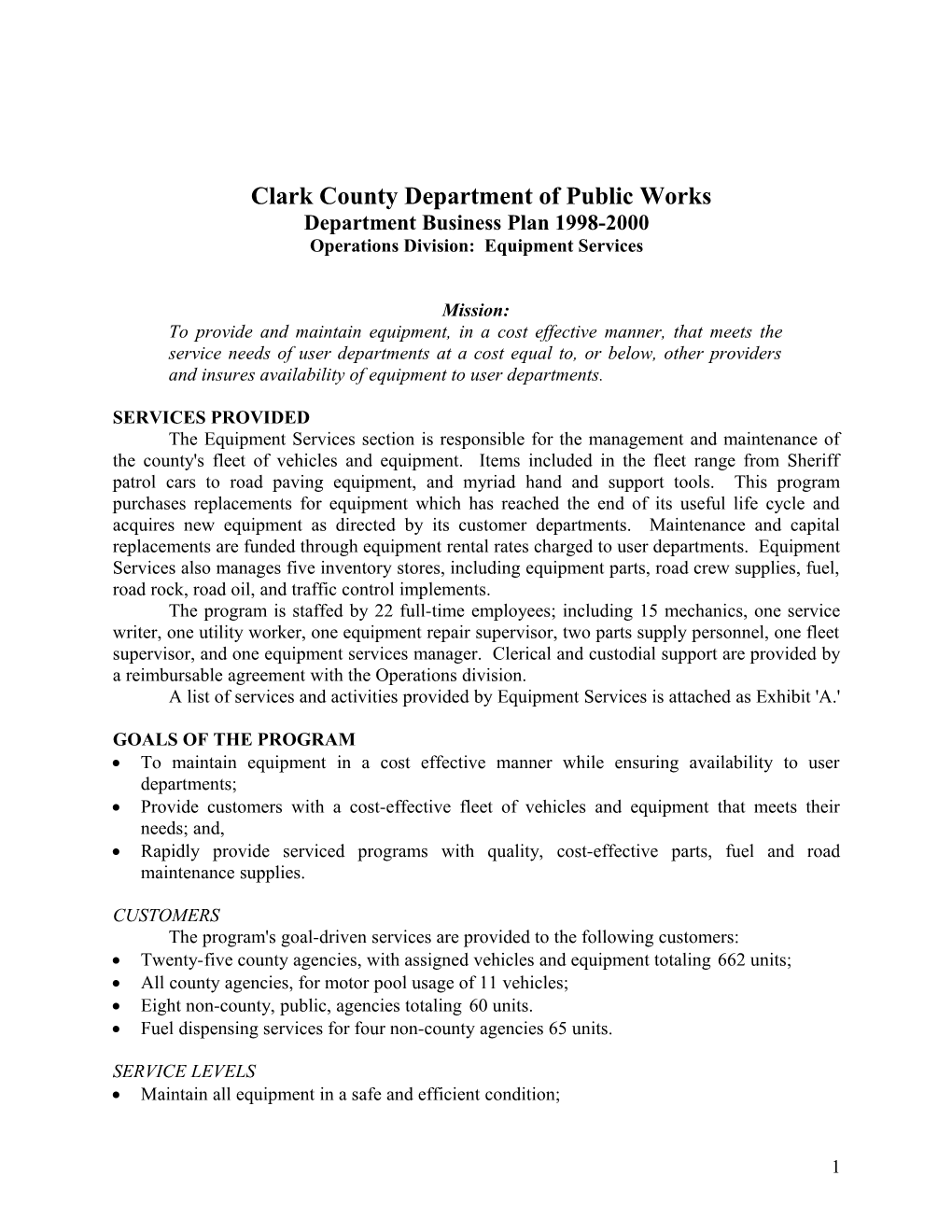 Clark County Department of Public Works