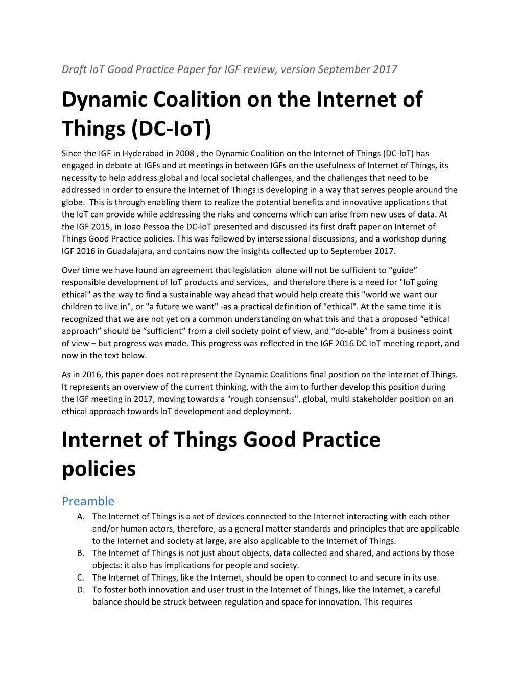 Dynamic Coalition on the Internet of Things (DC-Iot)