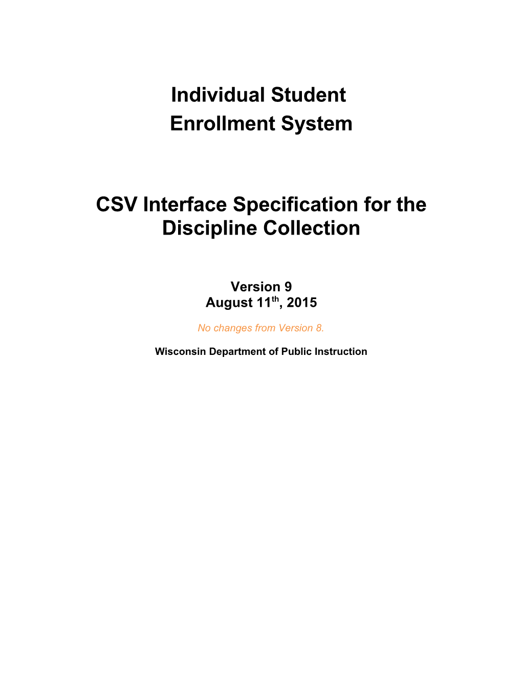 ISES Discipline XML Interface Specifications Version 1.1
