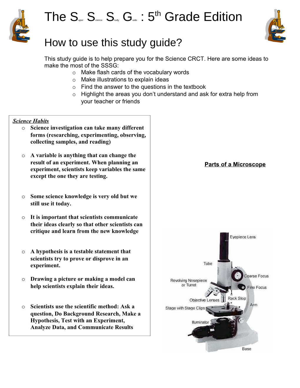 The Super Science Study Guide : 5Th Grade Edition