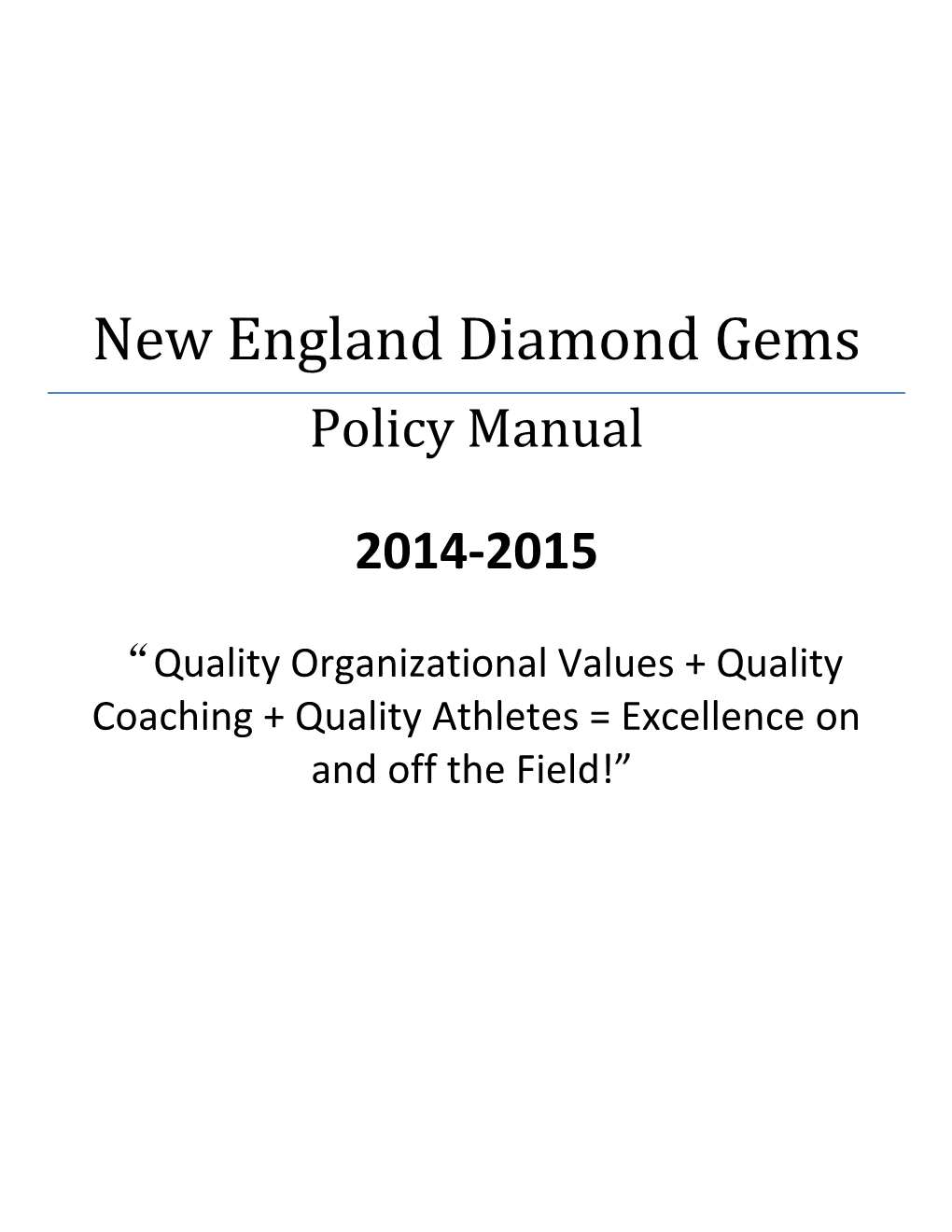 New England Diamond Gems