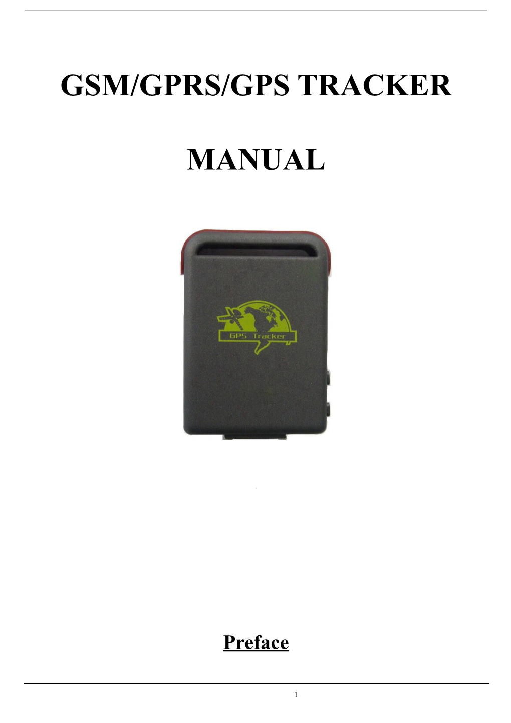 Gsm/Gprs/Gps Tracker