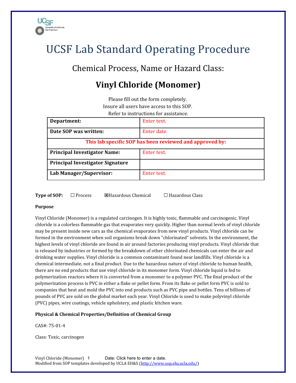 UCSF Lab Standard Operating Procedure s3