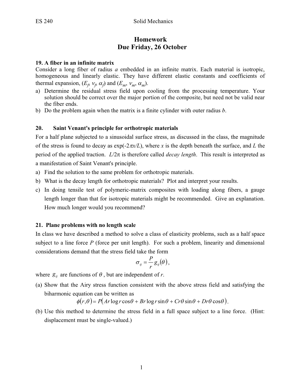 19. a Fiber in an Infinite Matrix