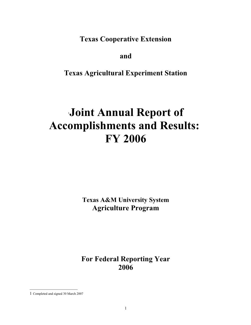 Texas Cooperative Extension