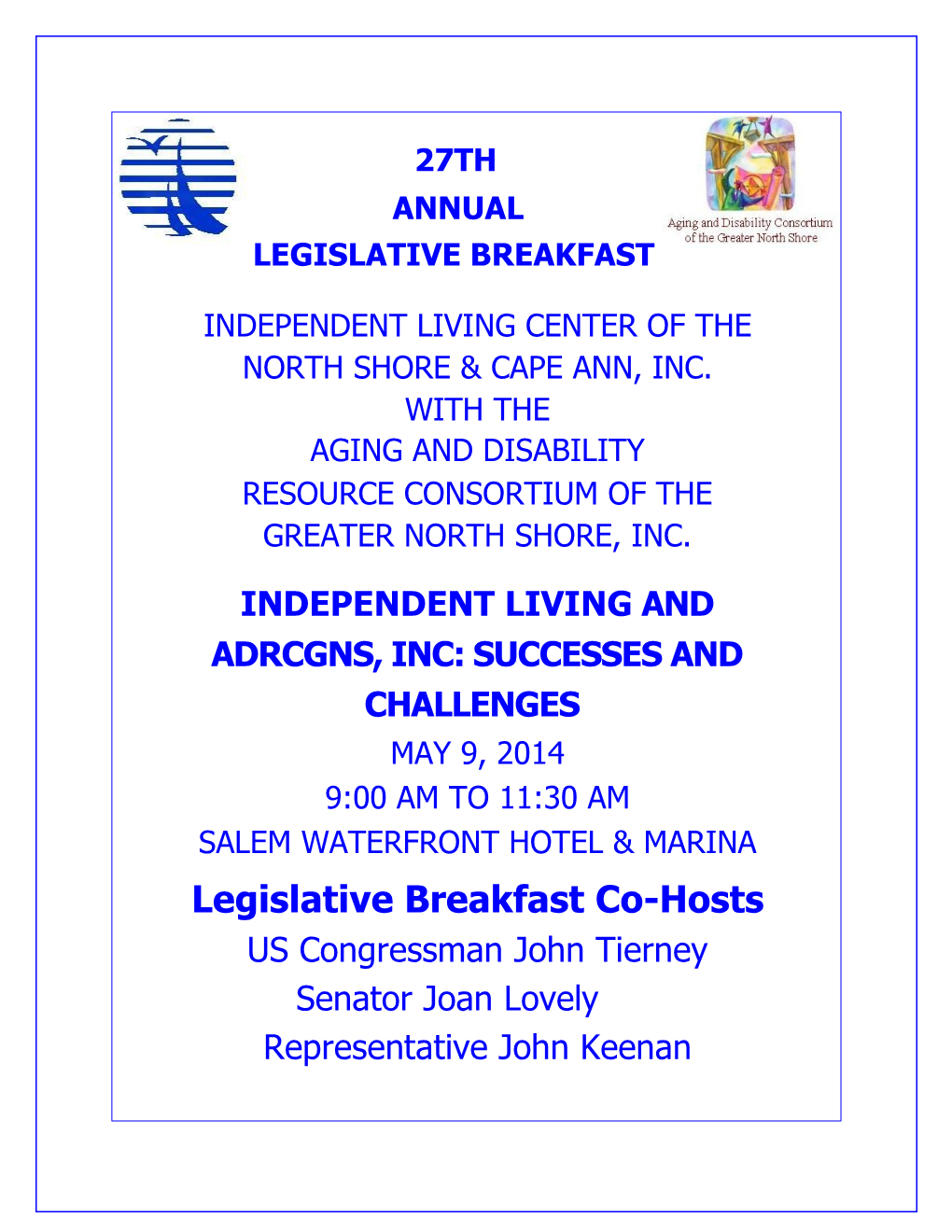 Annual Legislative Breakfast
