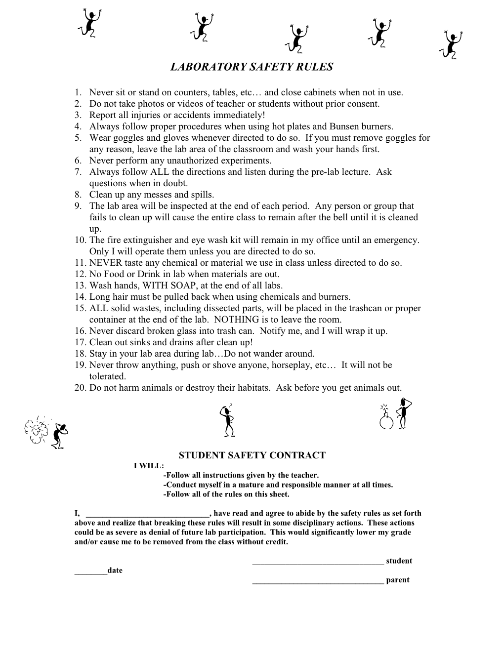 Laboratory Safety Rules s3