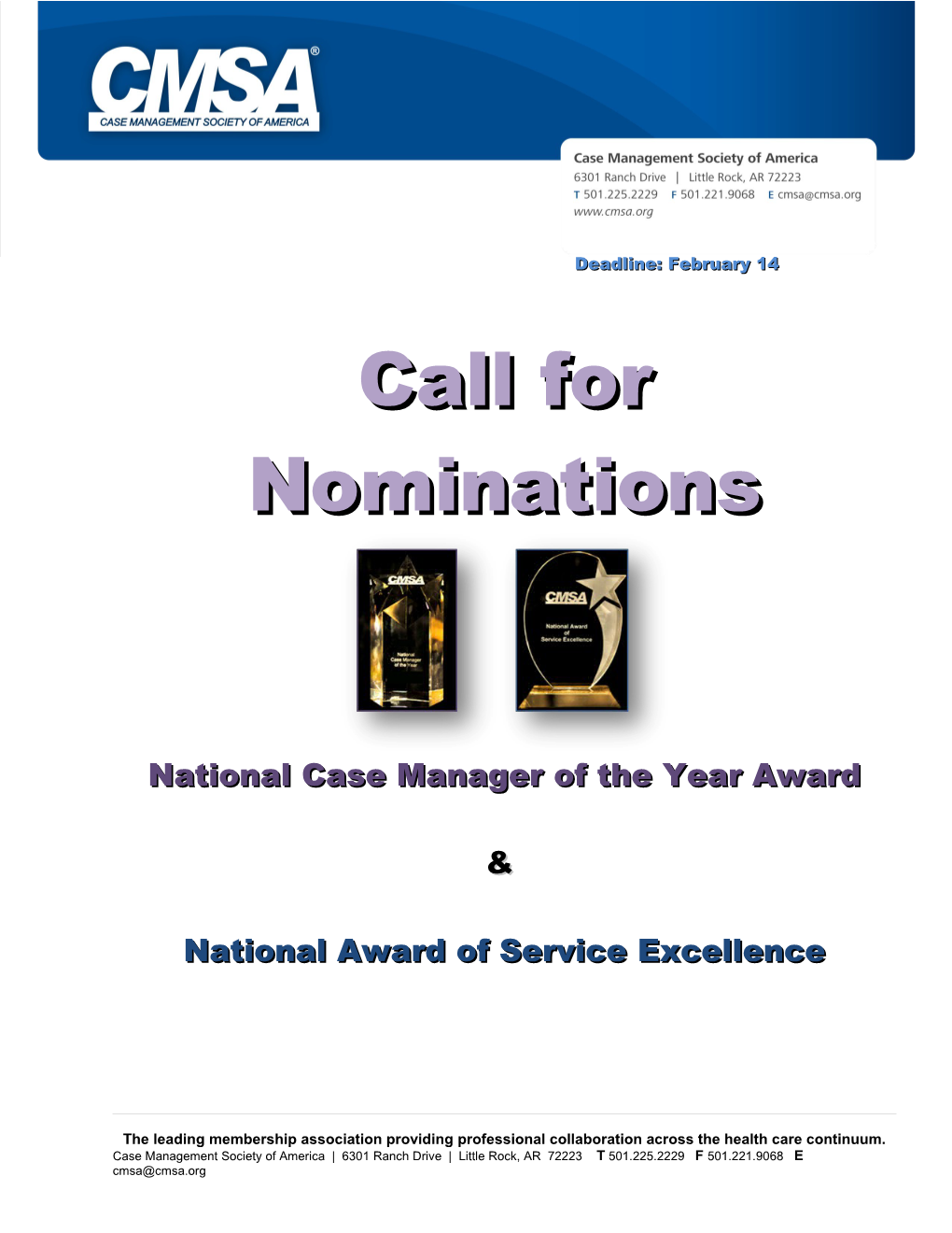 National Case Manager of the Year Award