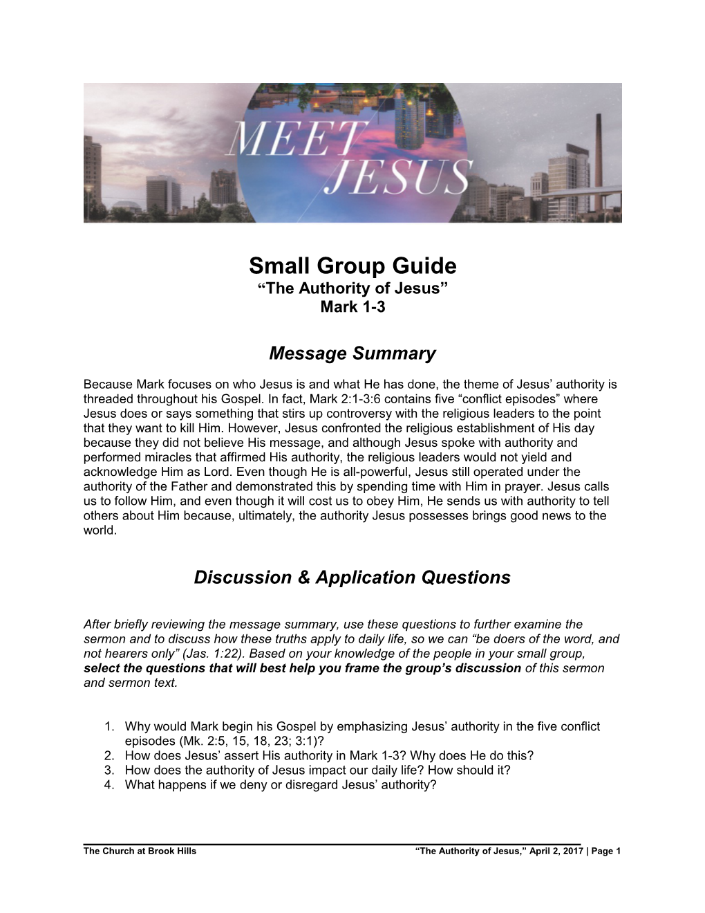 Small Group Guide s1