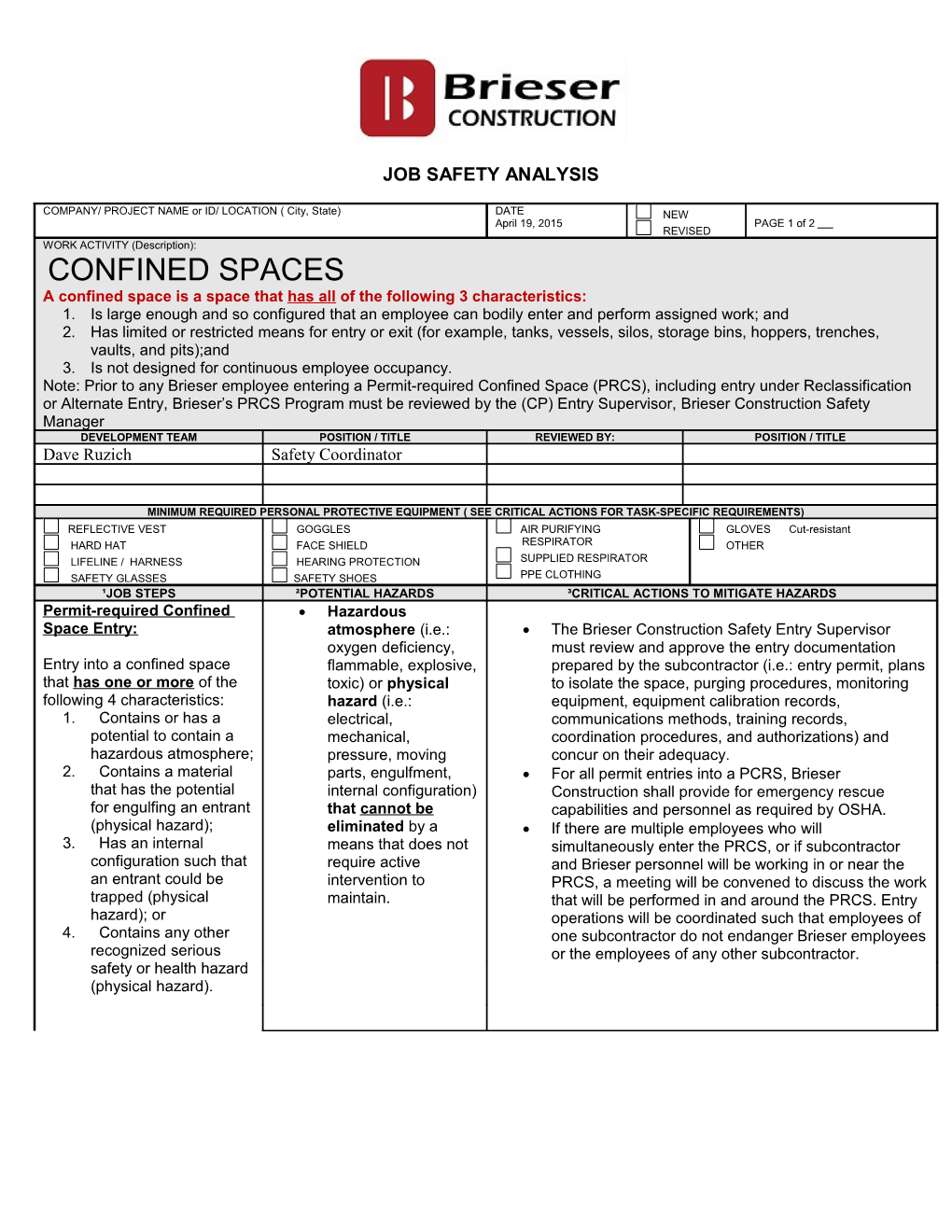 Job Safety Analysis s4