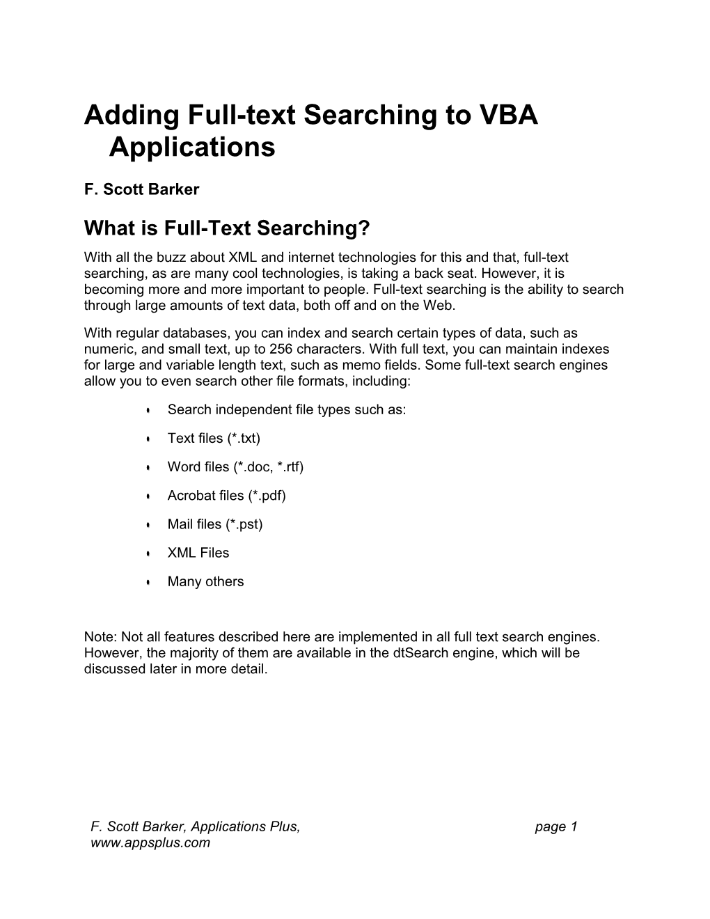 Taking Advantage Of Office Automation Using VBA