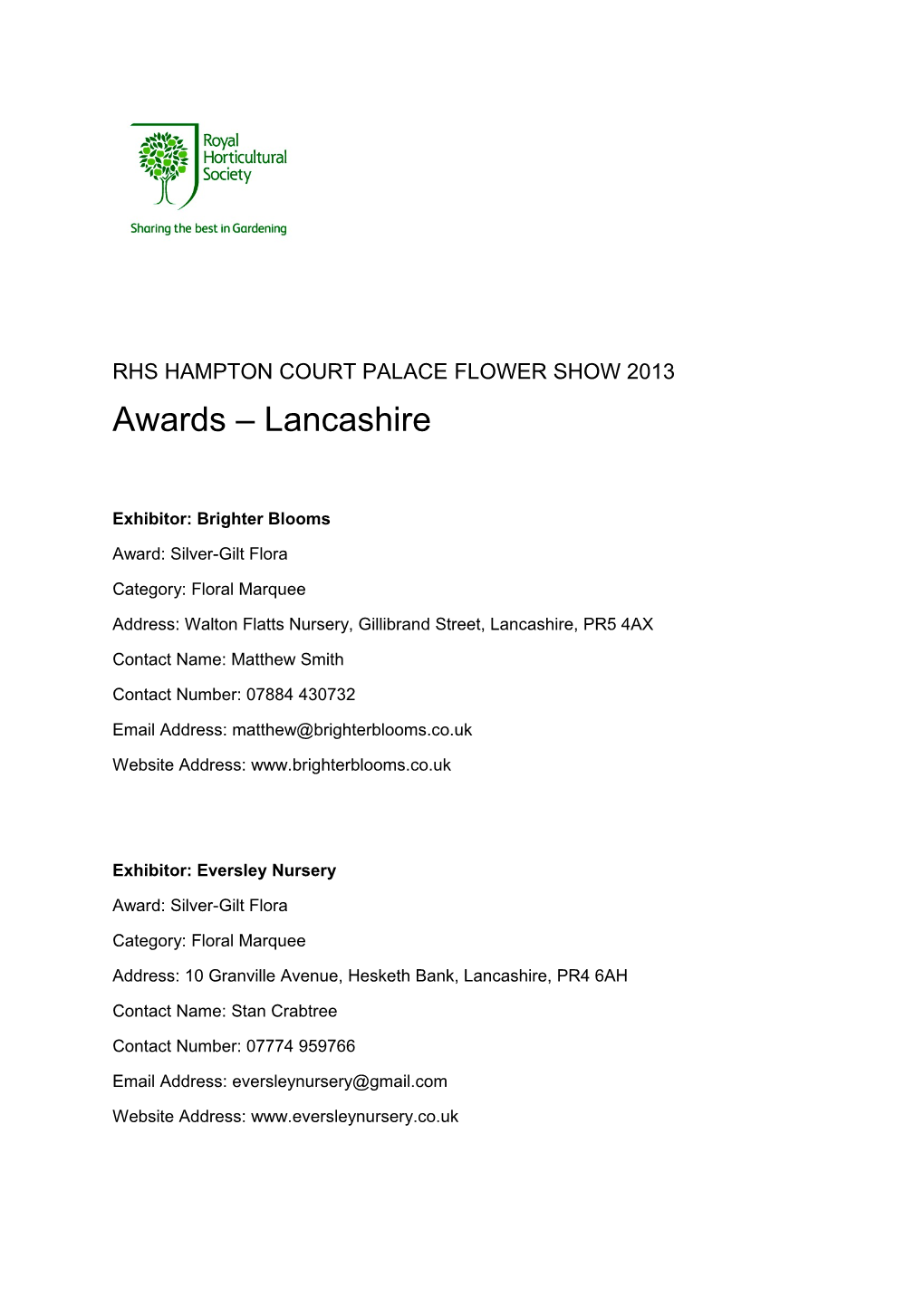 Rhs Hampton Court Palace Flower Show 2013