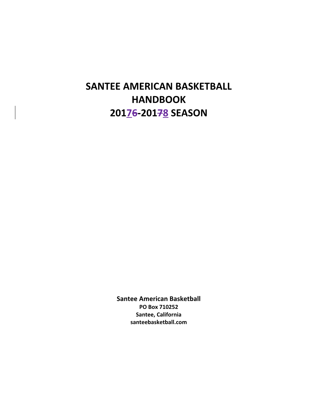 Santee American Basketball
