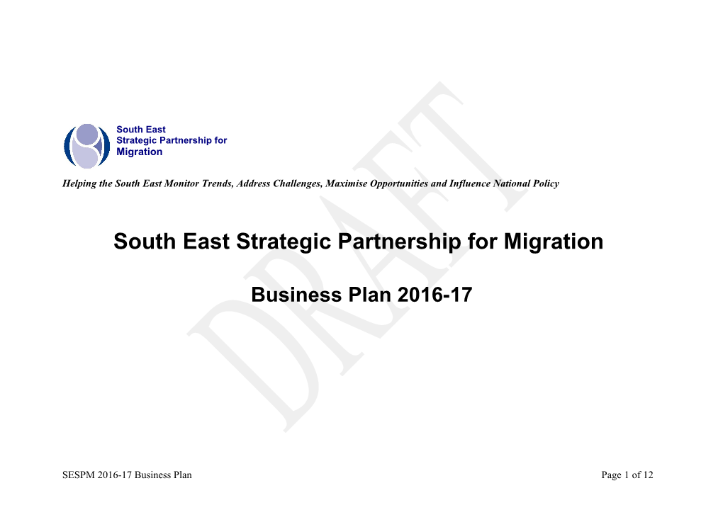 South East Strategic Partnership for Migration