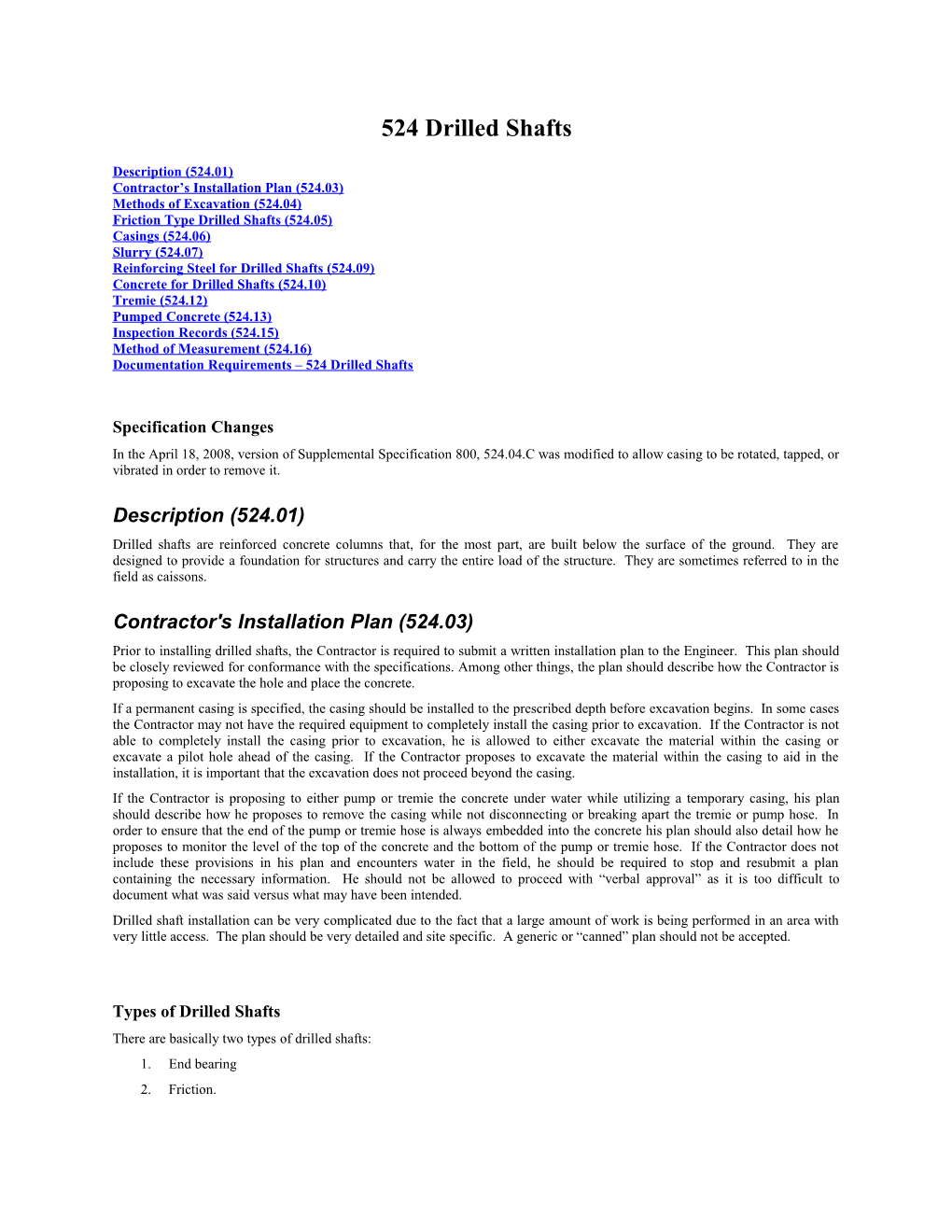 Contractor S Installation Plan (524.03)