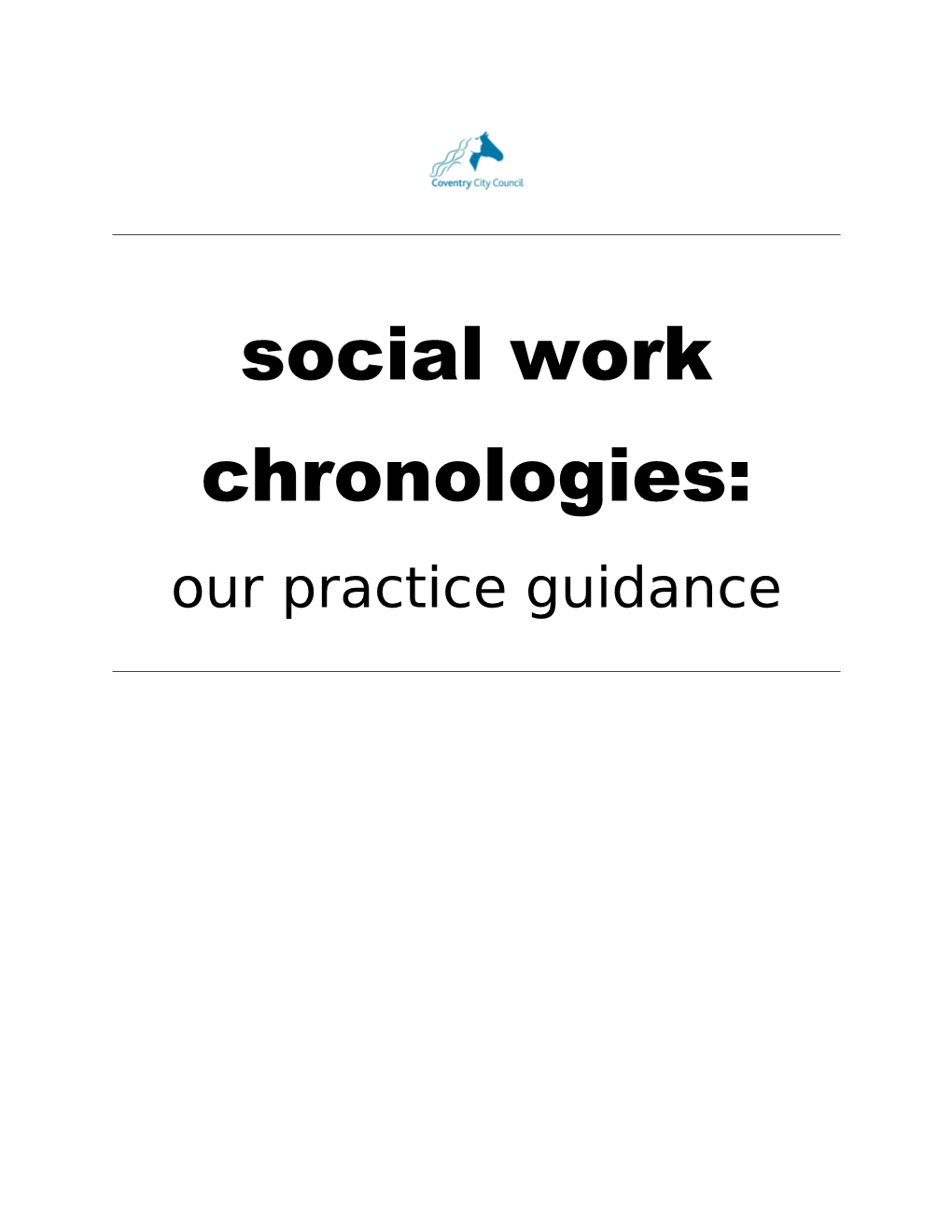 Social Work Chronologies