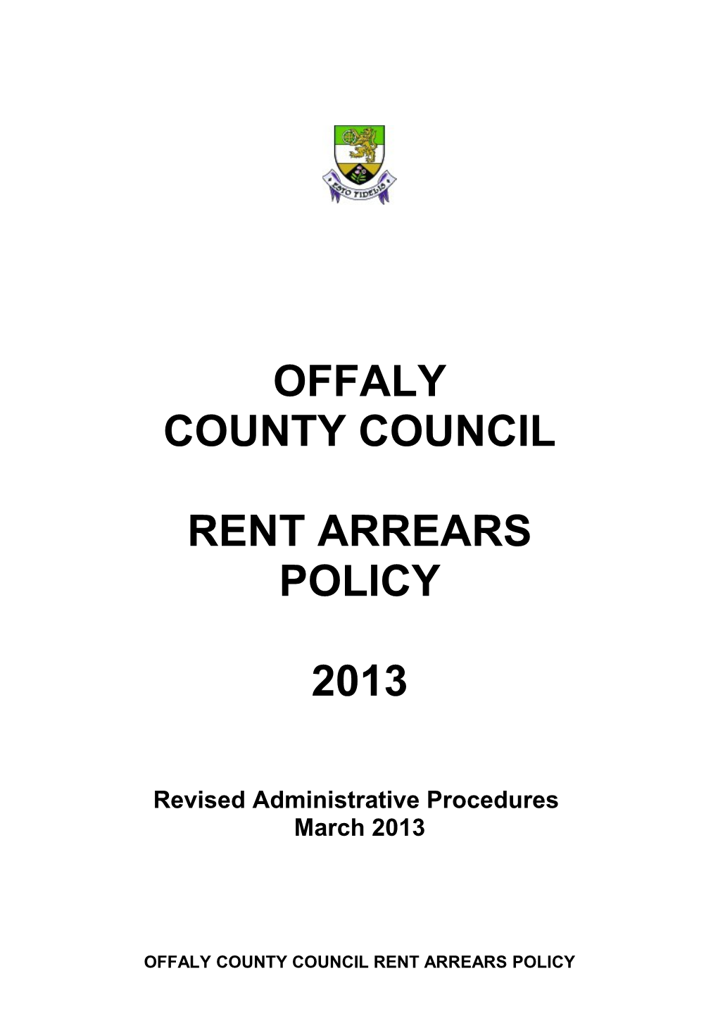 Offaly County Council Rent Arrears Policy