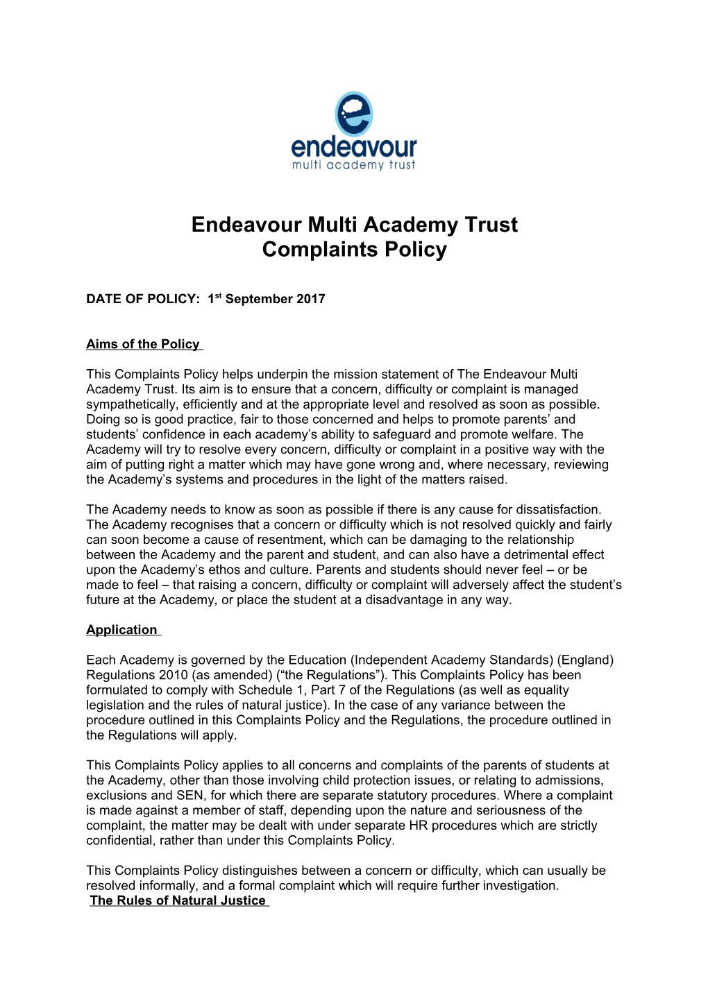 Endeavour Multi Academy Trust