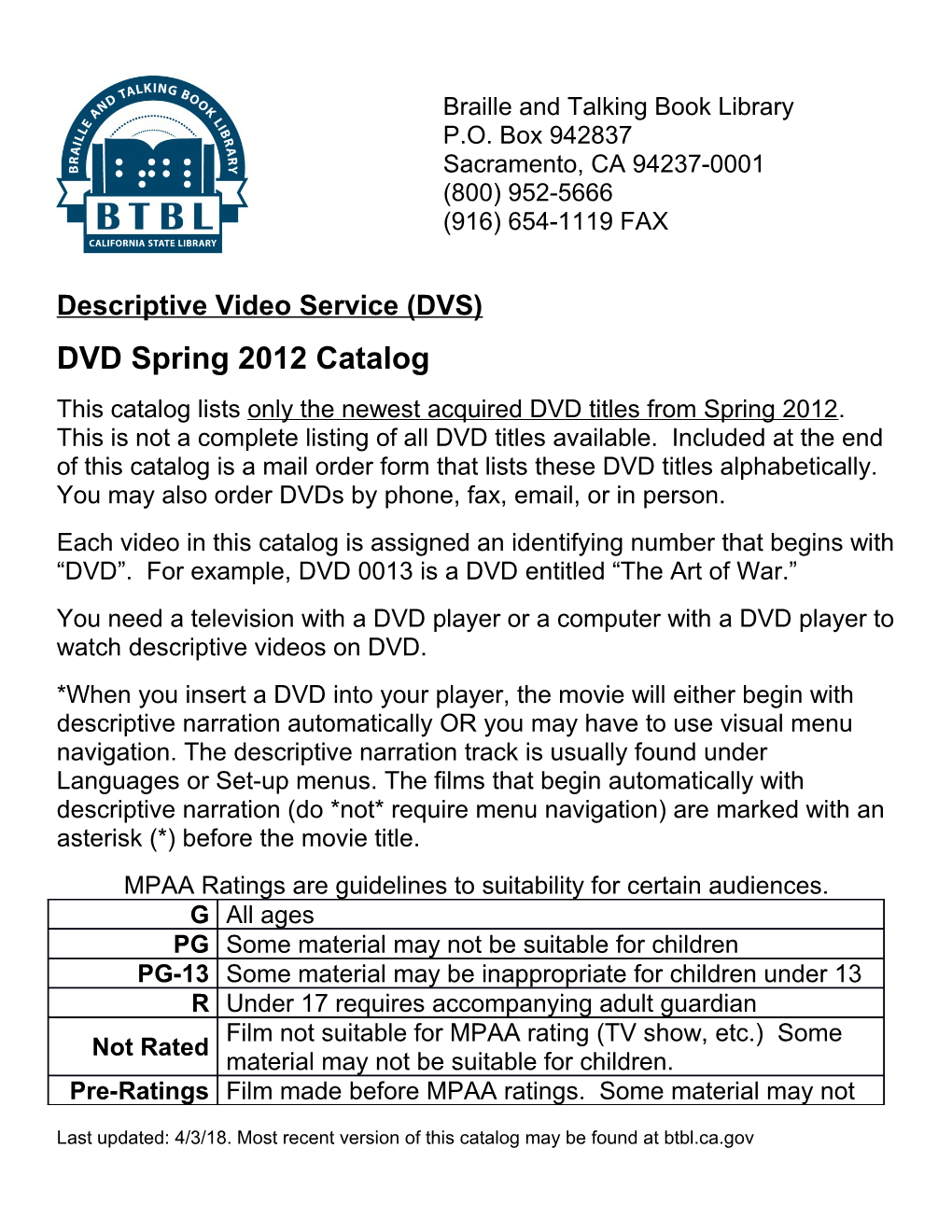 Descriptive Video Service (DVS) s1