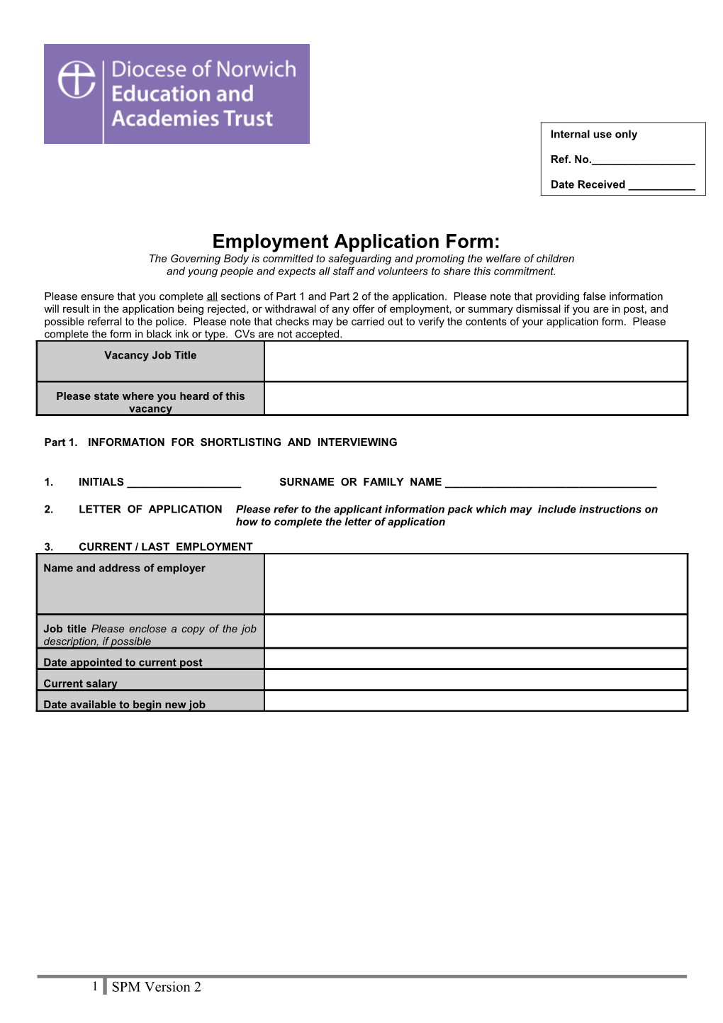 Application for Teaching Appointment s12