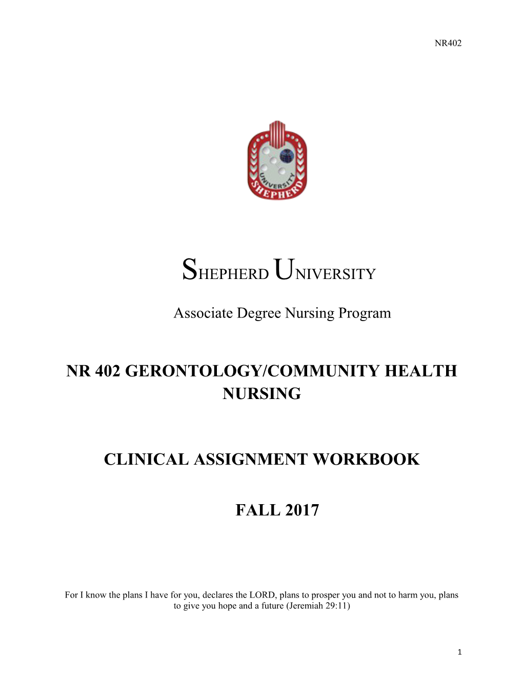 Nr 402 Gerontology/Community Health Nursing